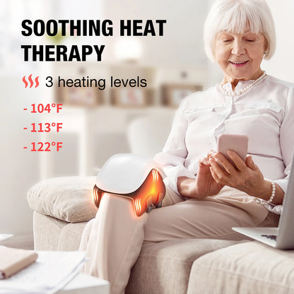 StrideWell Electric Heating Knee Massager for Joint Pain Relief