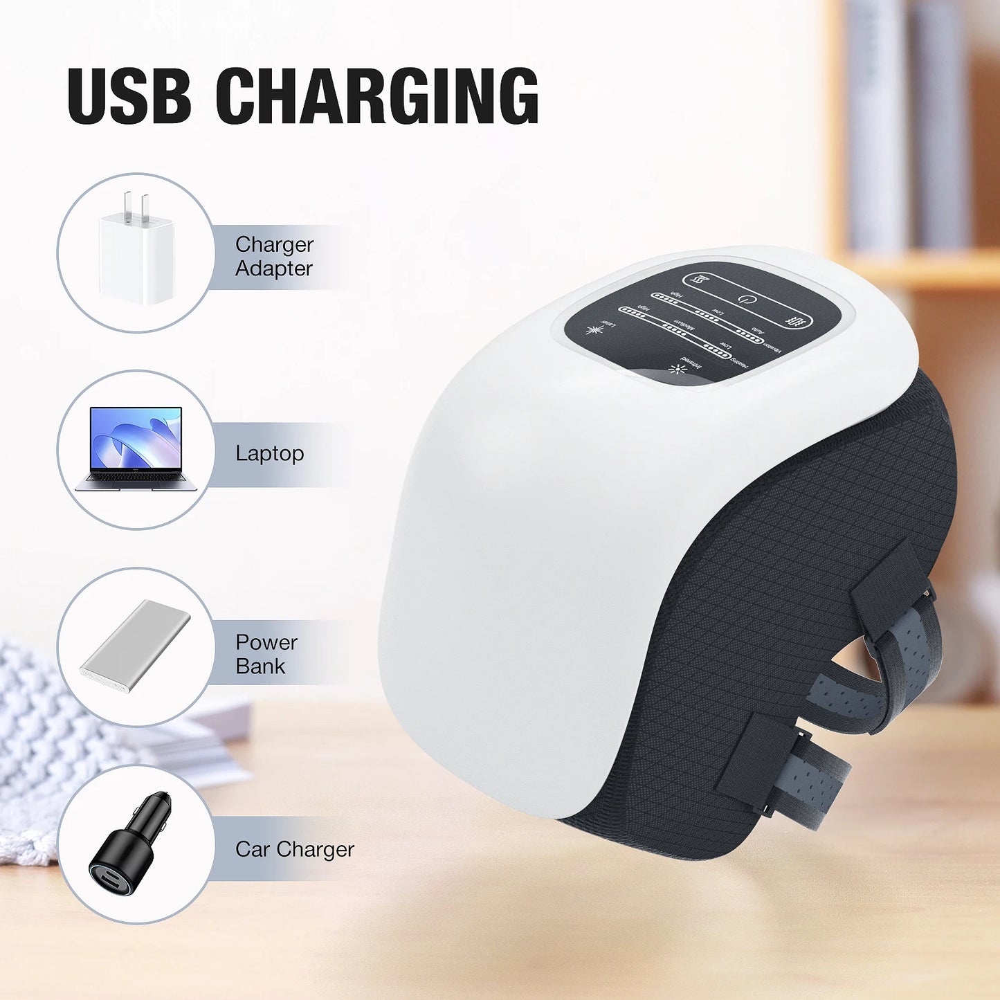 StrideWell Electric Heating Knee Massager for Joint Pain Relief